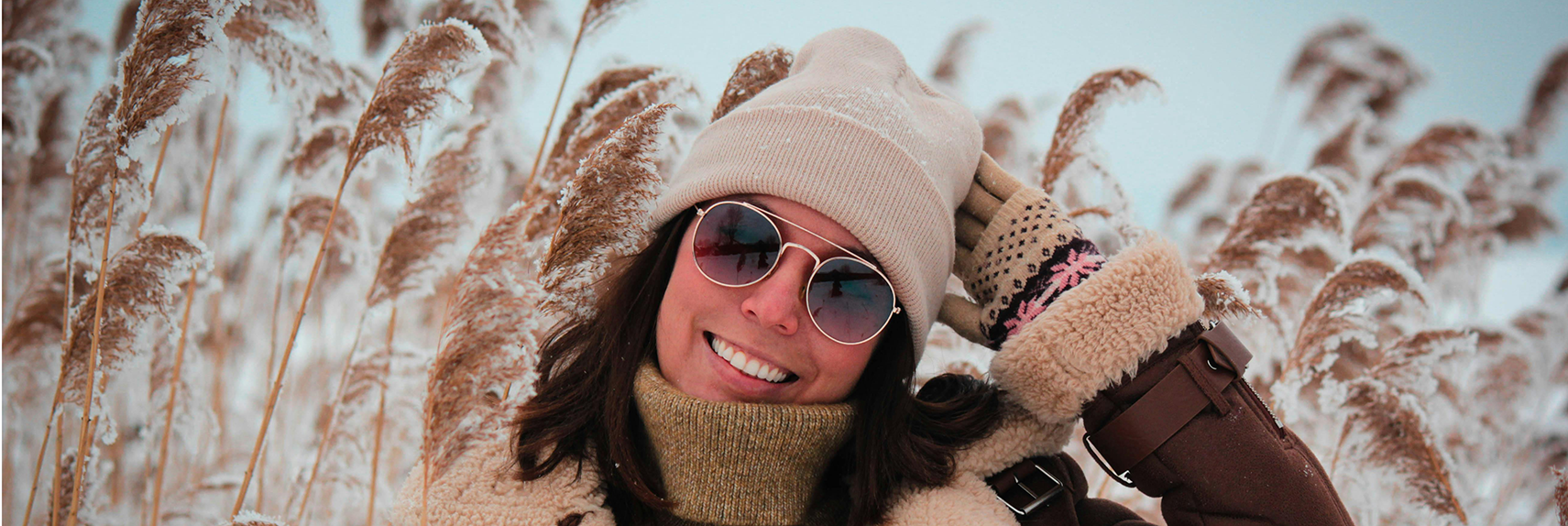 In the winter, sunglasses are a must 6